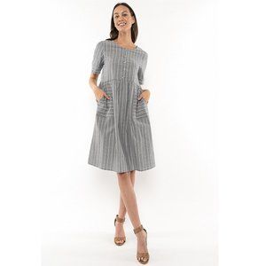 A line stripe dress